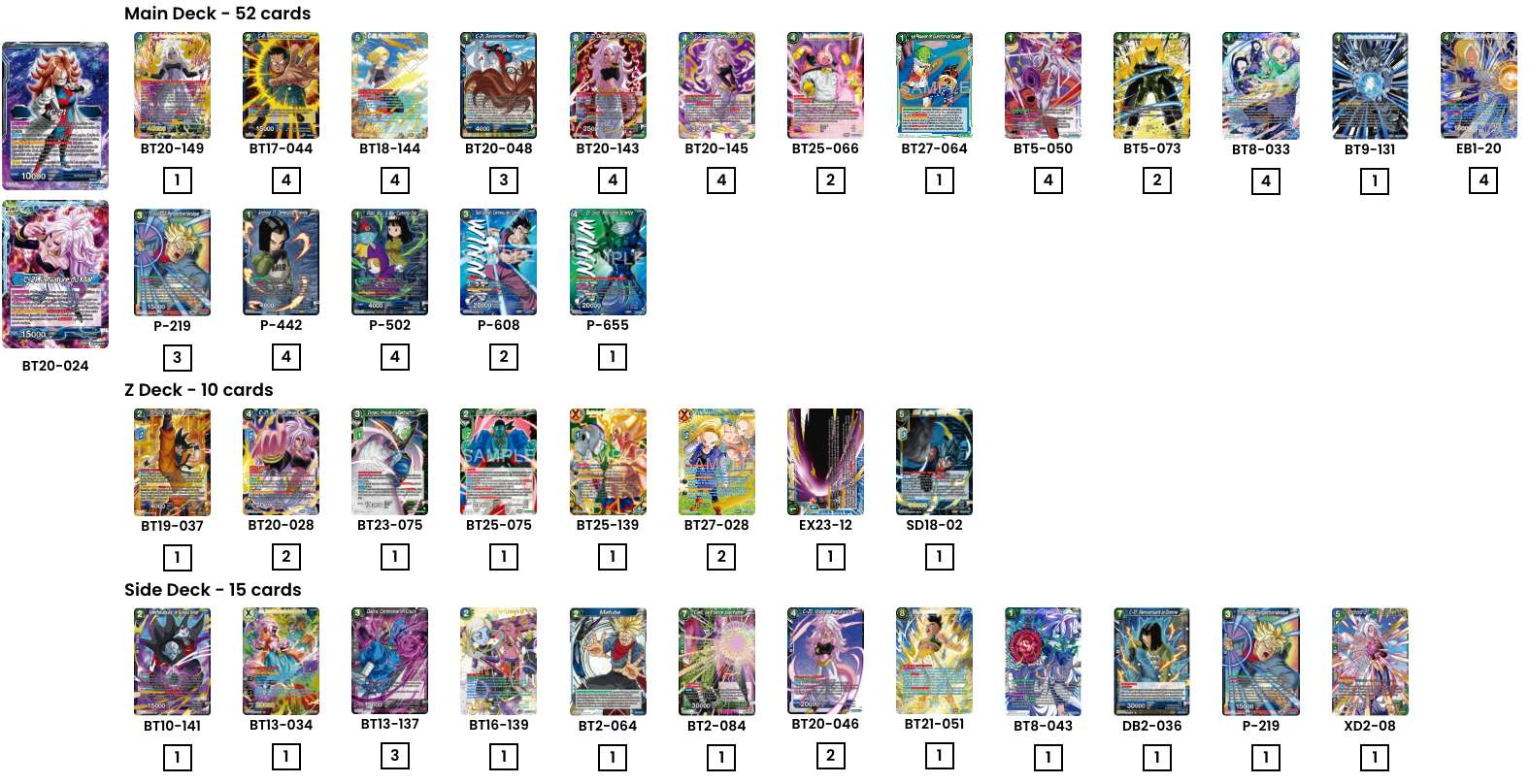 Decklist de Nigsu Black