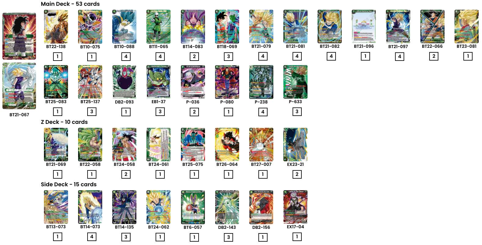 Decklist de Victoroogo