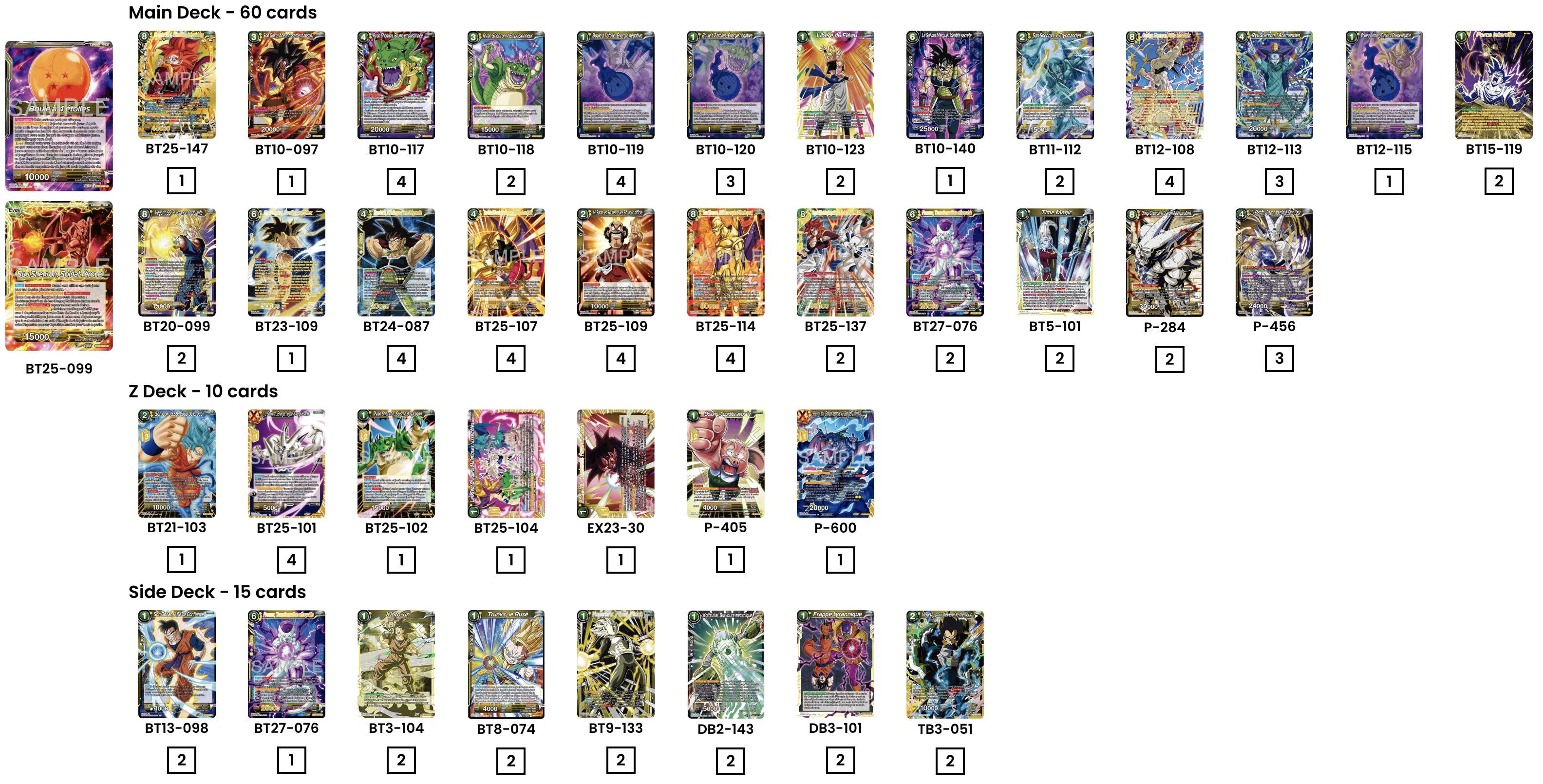 Decklist de Giovanni Castaman