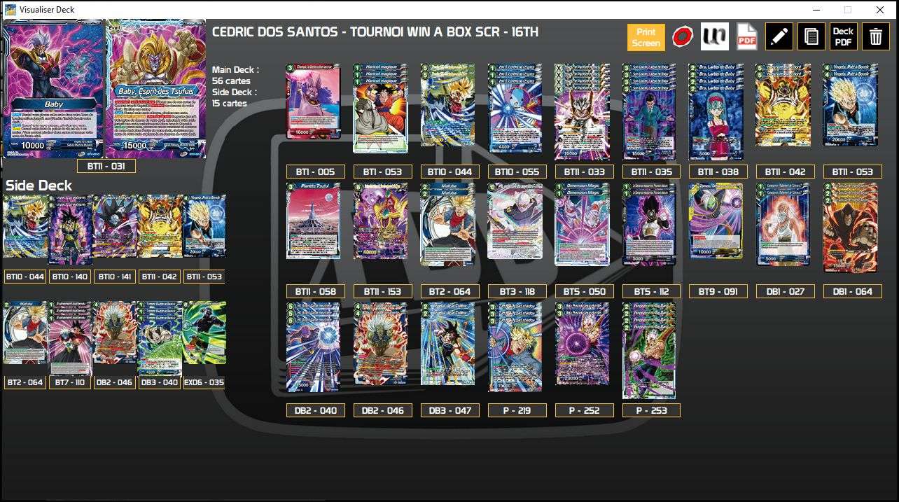 Decklist image · Cédric Dos Santos