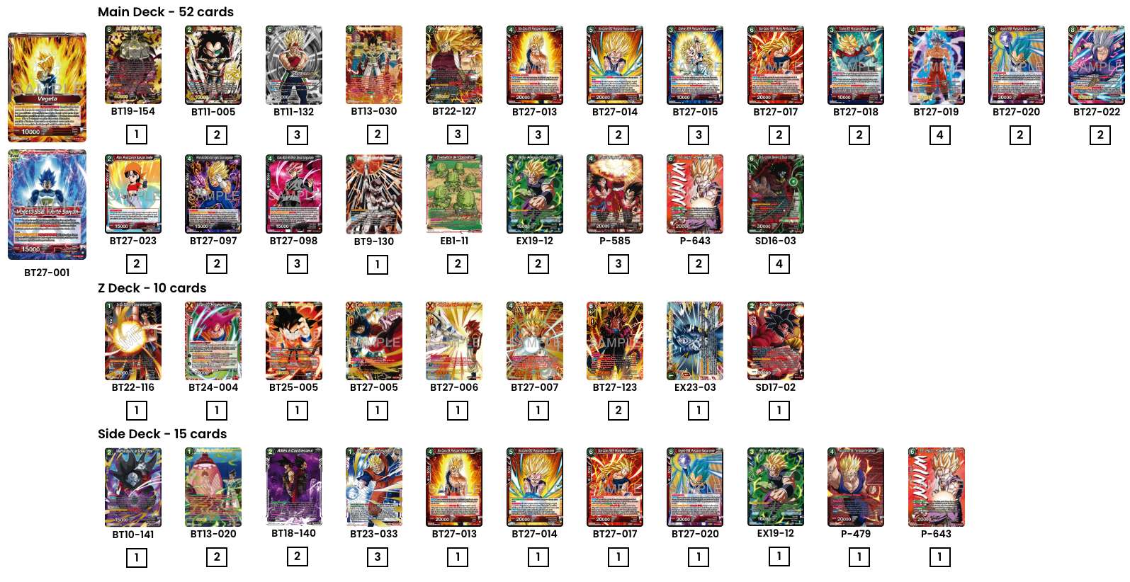 Decklist de Nicolas Sirvente