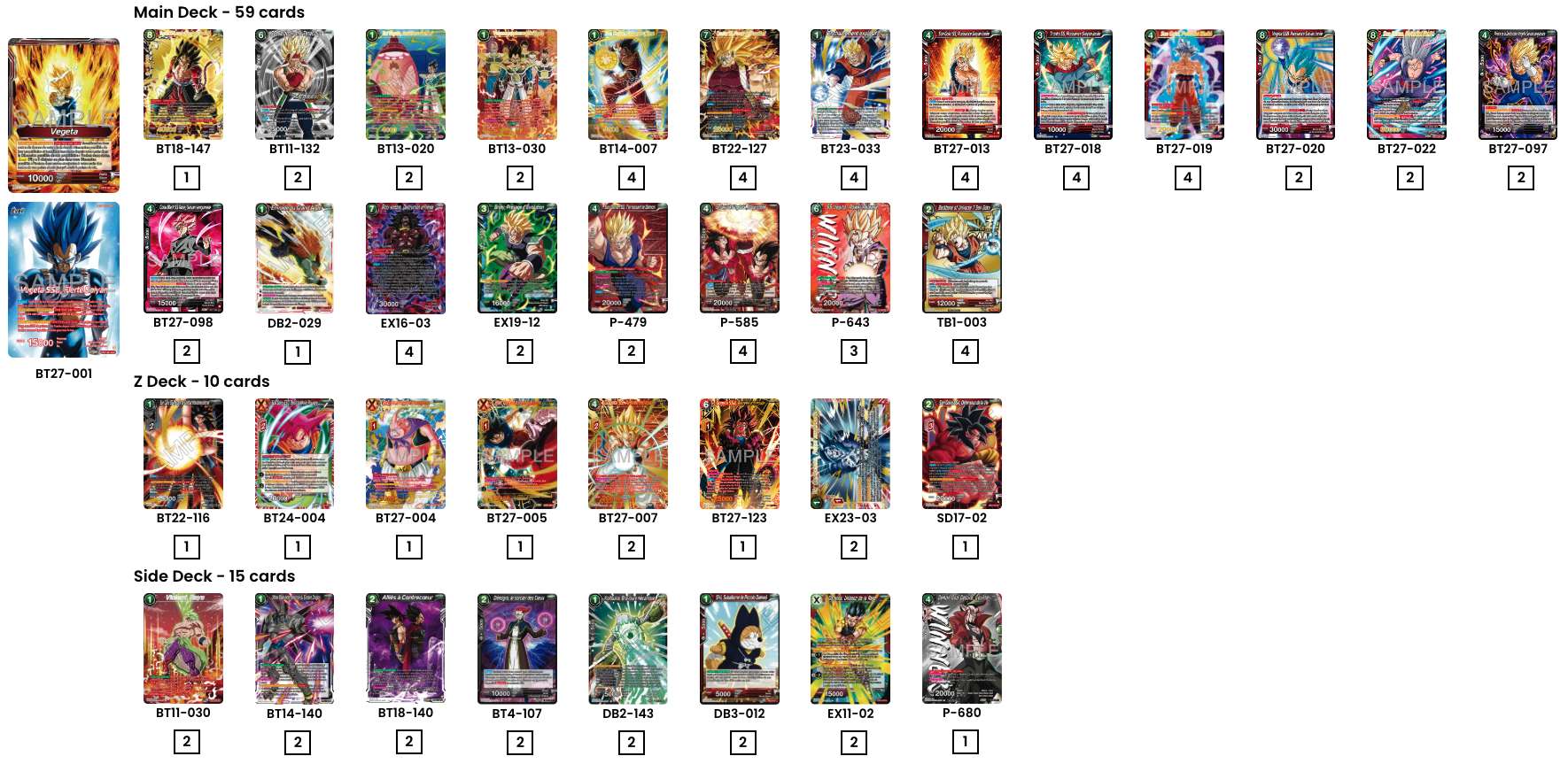 Decklist de Juan Rojas