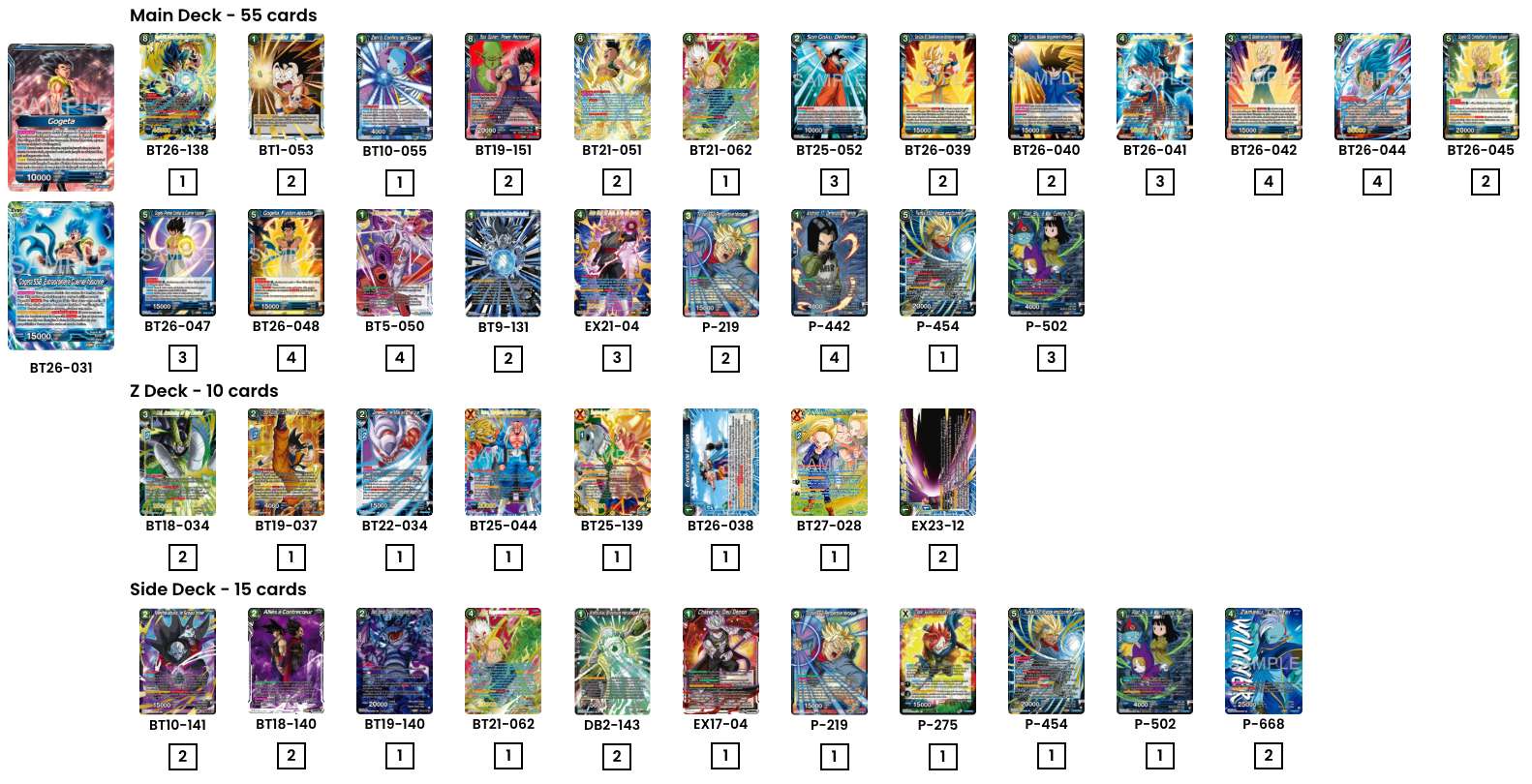 Decklist image · Infamous