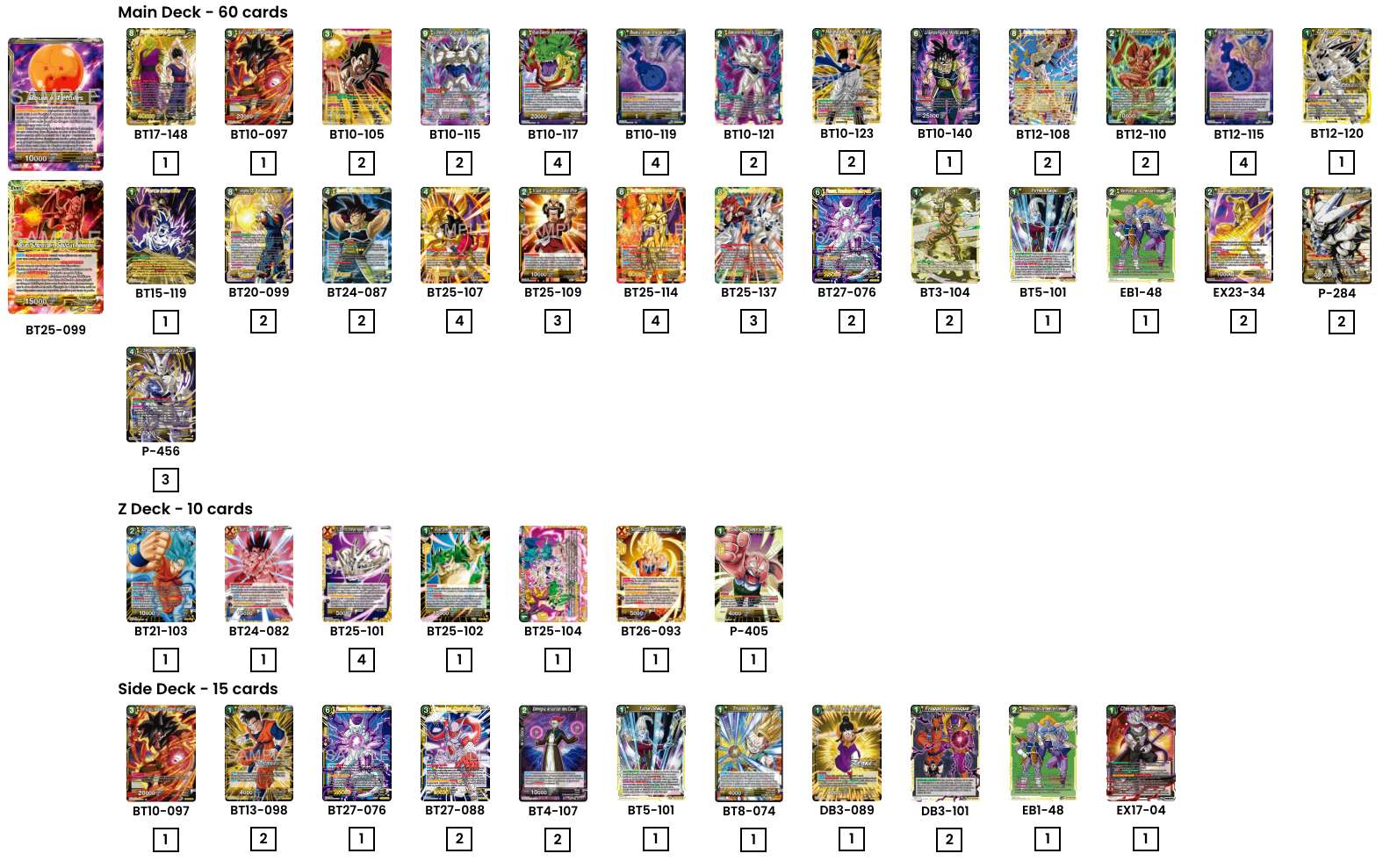 Decklist de Mattia Rocchi