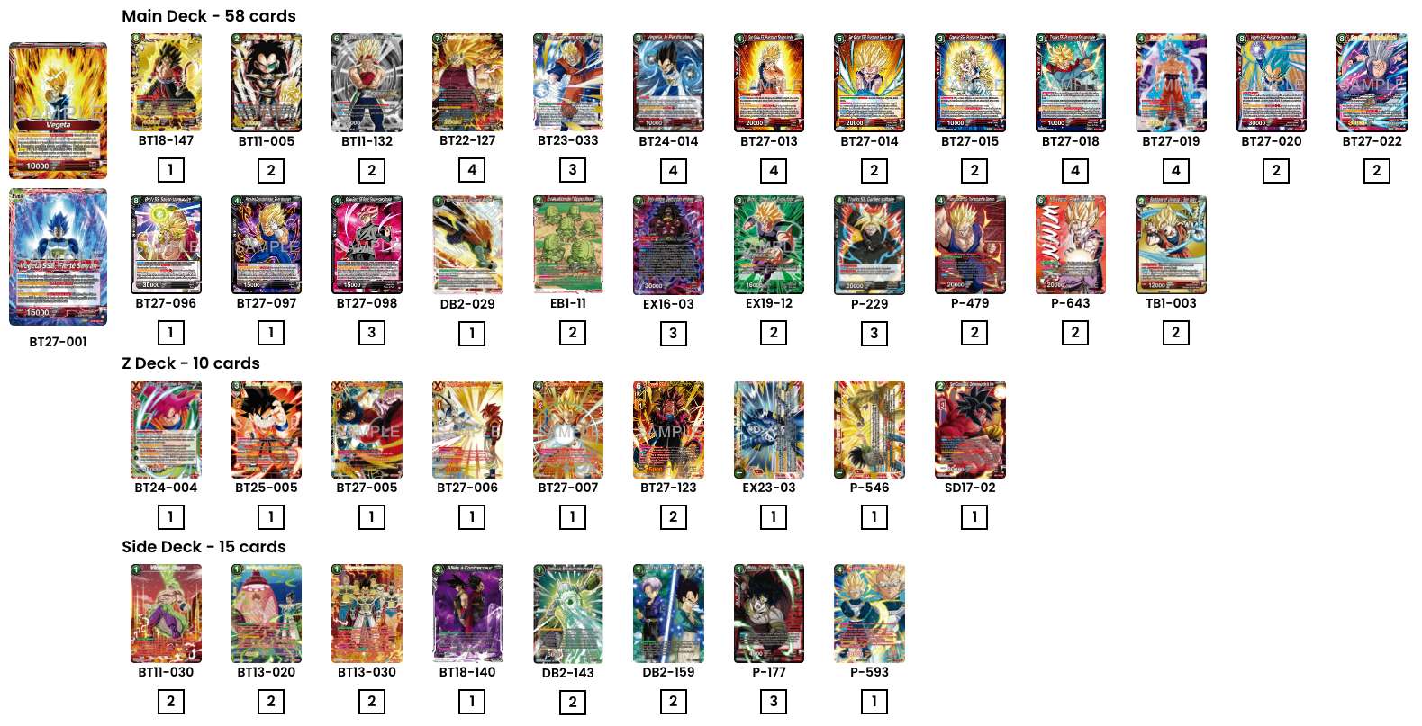 Decklist de Ivan Ostarcevic