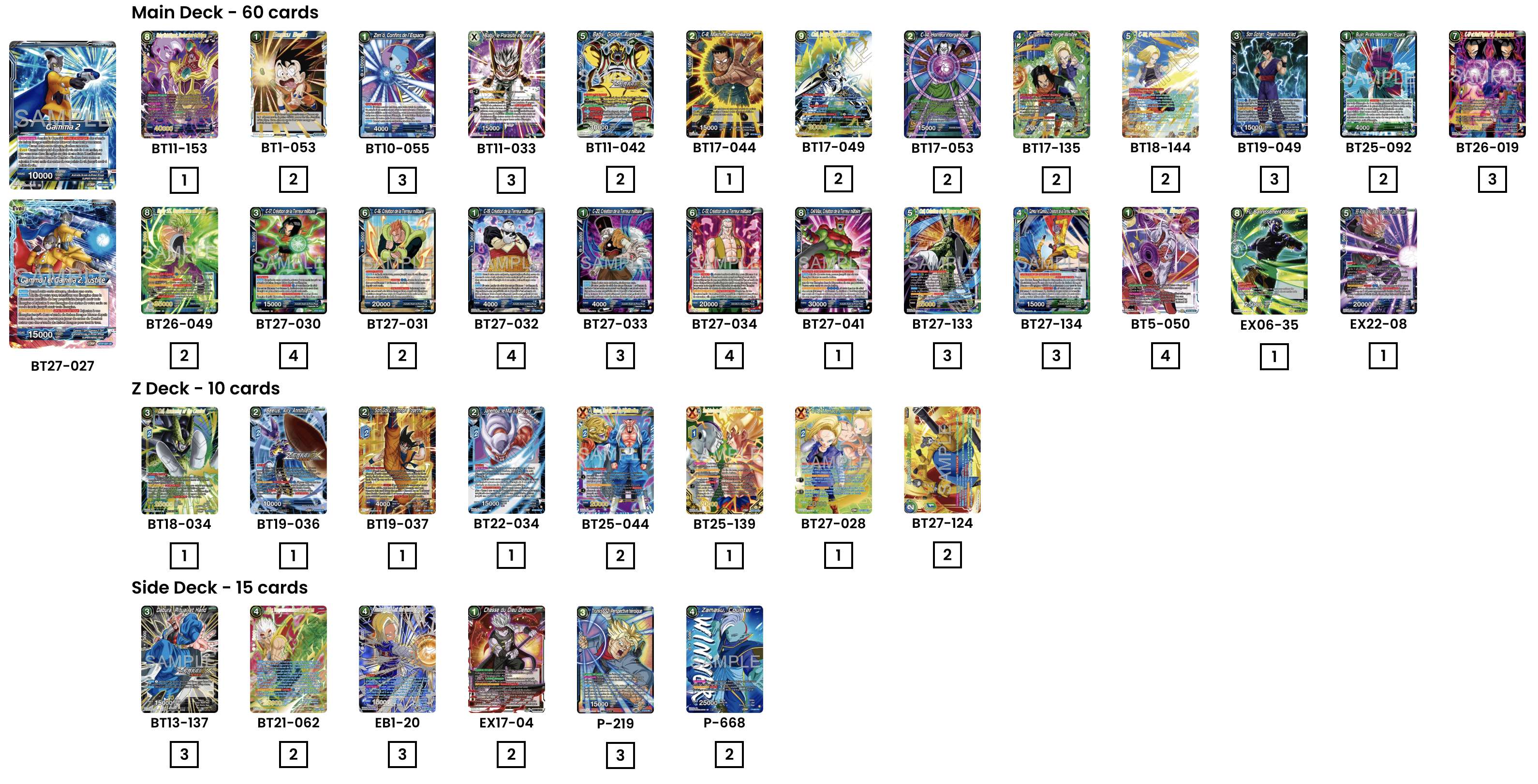 Decklist de Ivo Moyano Stradmann