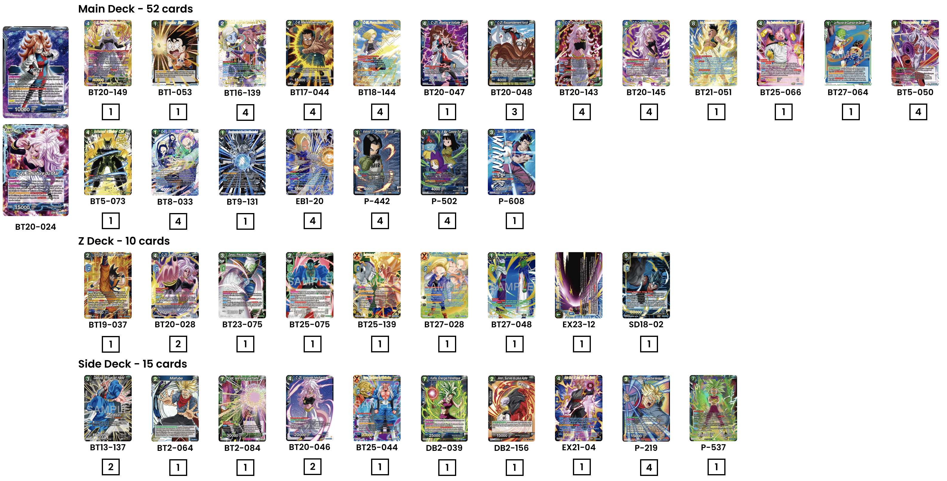 Decklist de Nigsu Black