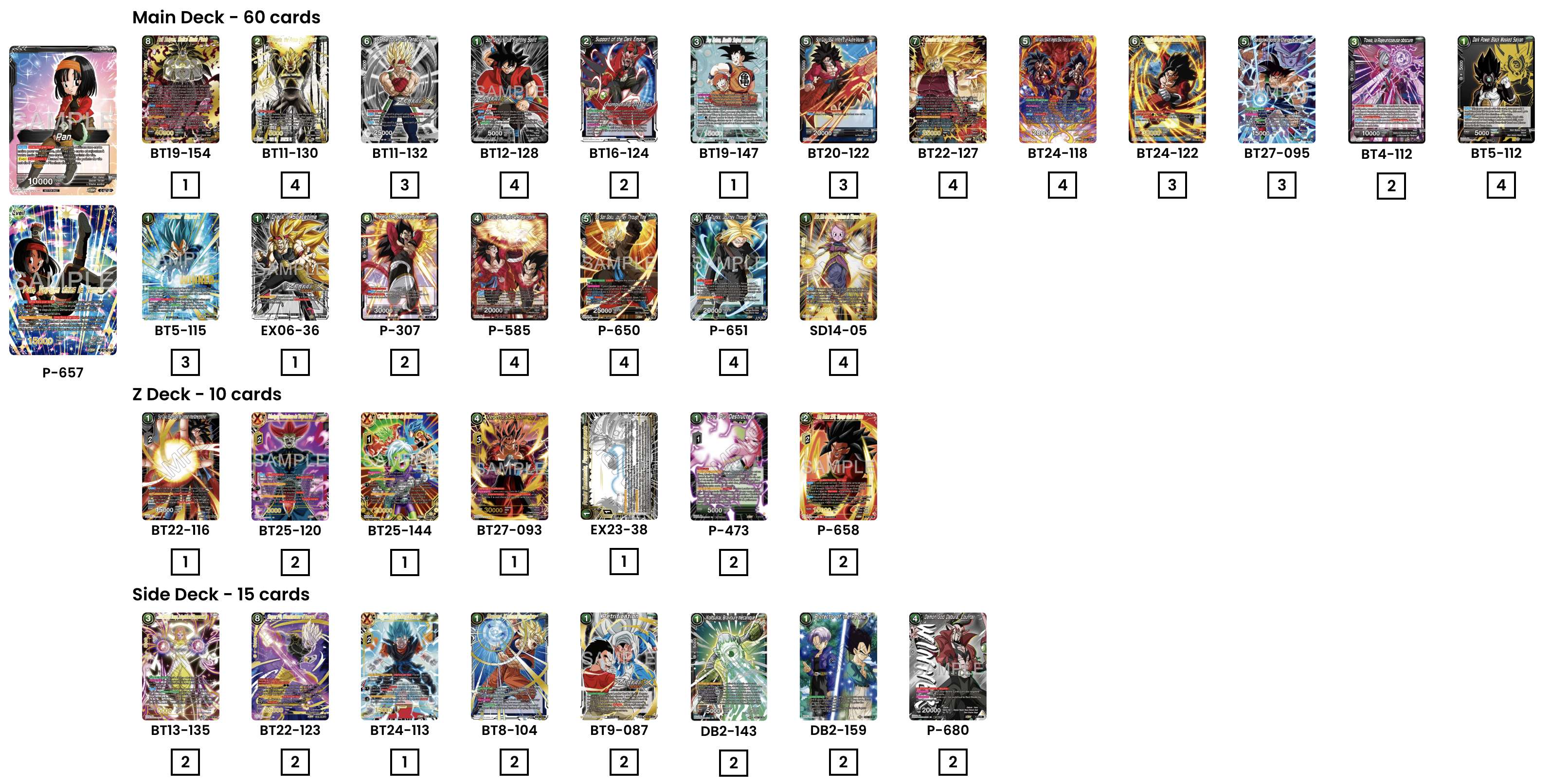 Decklist de NegaSaiyan