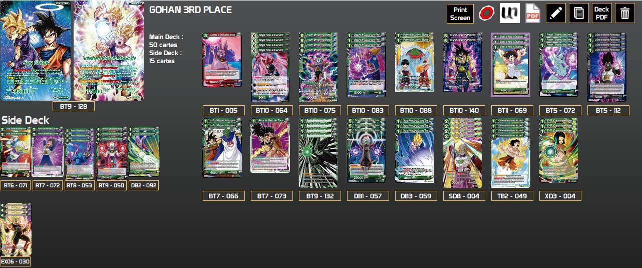 Decklist de Sébastien Brûlon