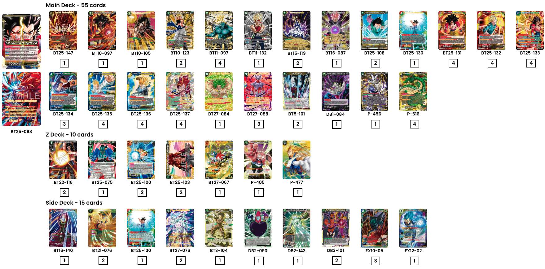 Decklist de Baconborne