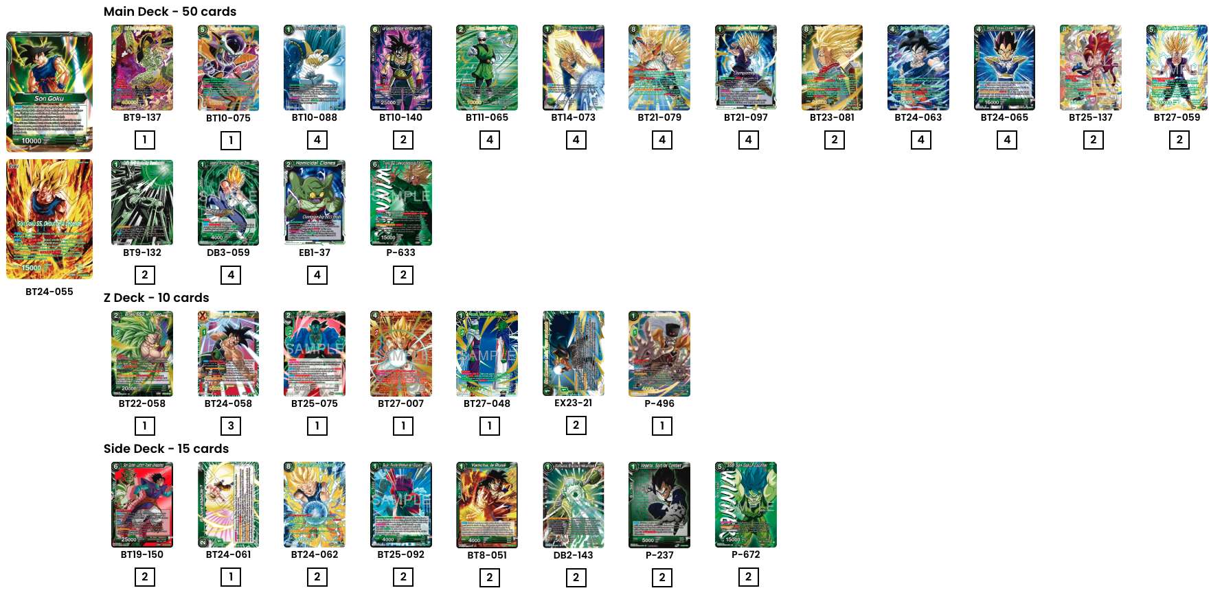 Decklist de Daniel Dalbey