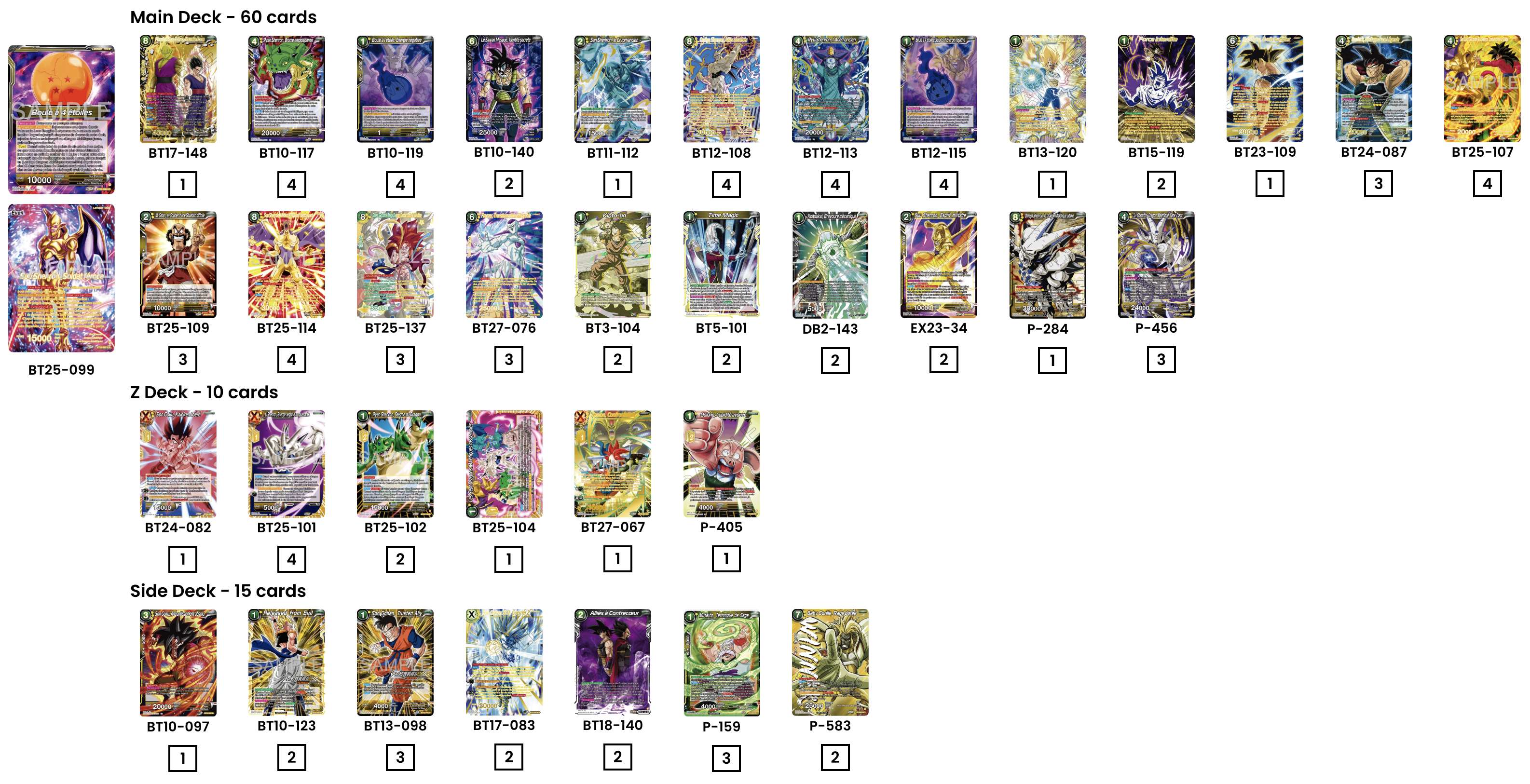Decklist de 