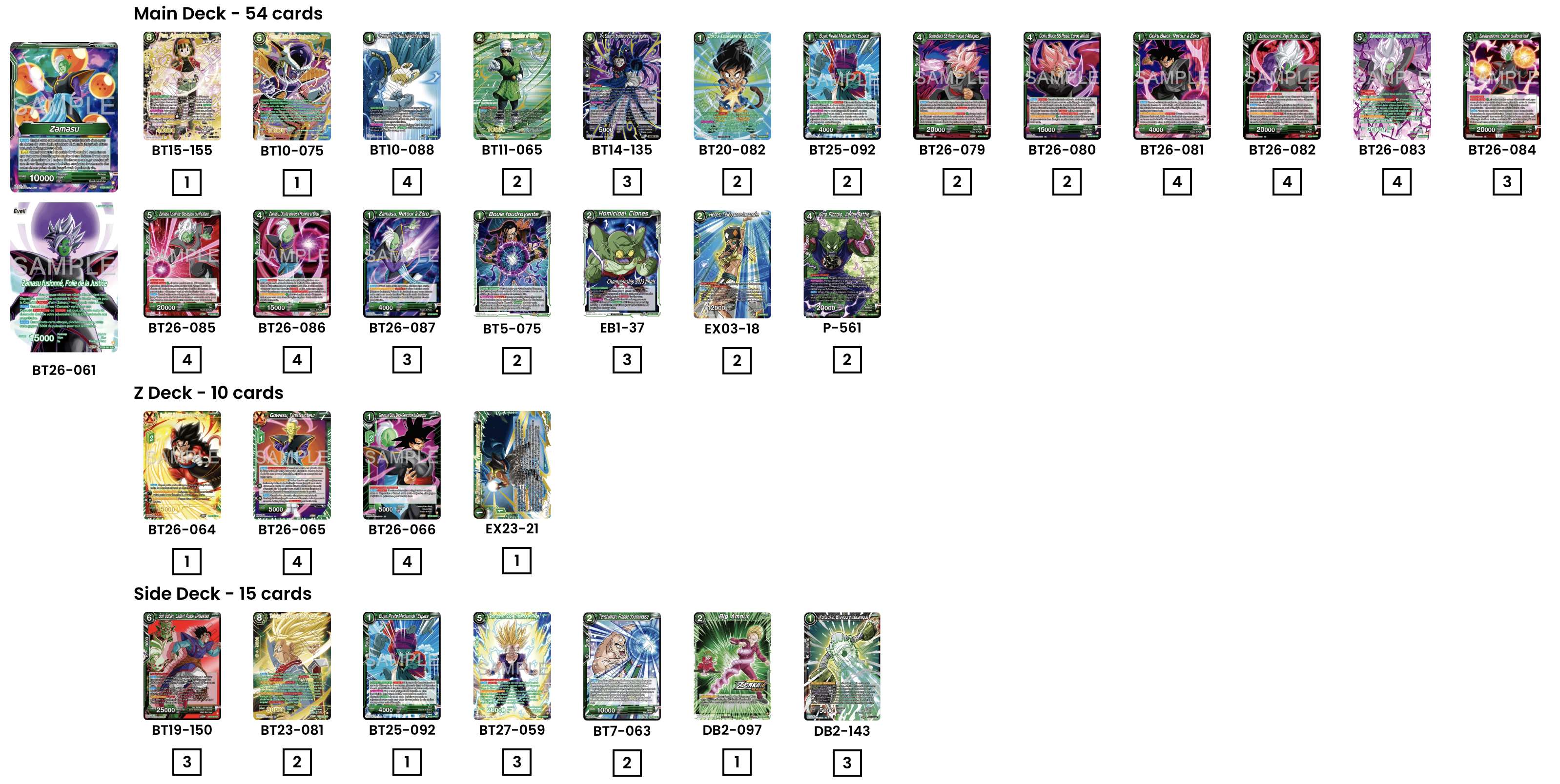 Decklist de Harryshocker