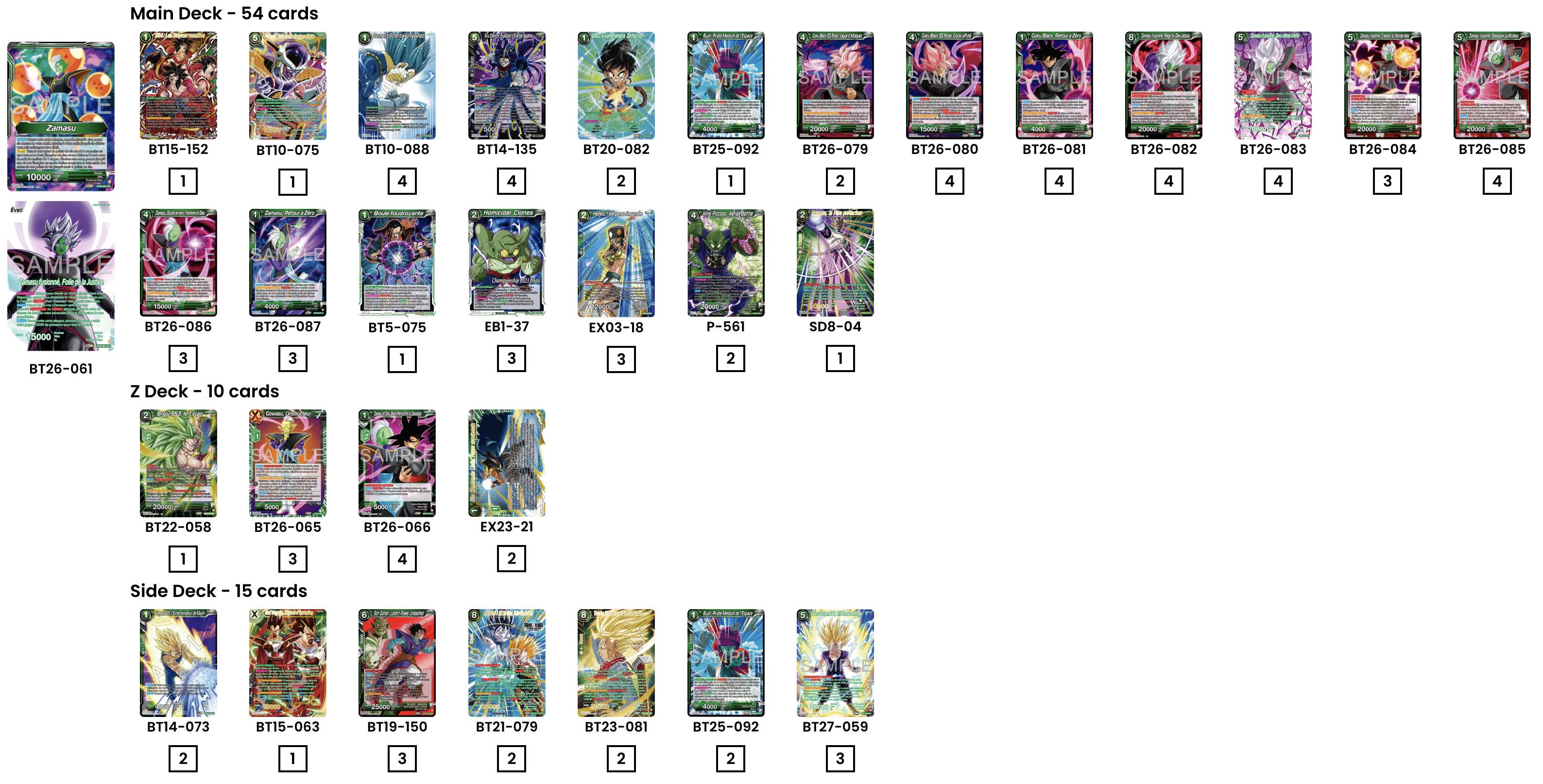 Decklist de Jose Casaro