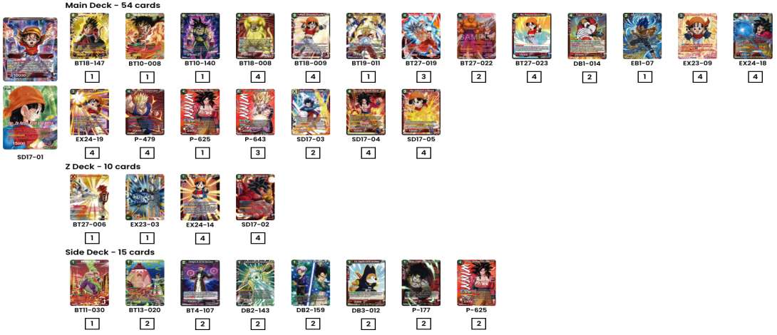 Decklist de Jayson scott