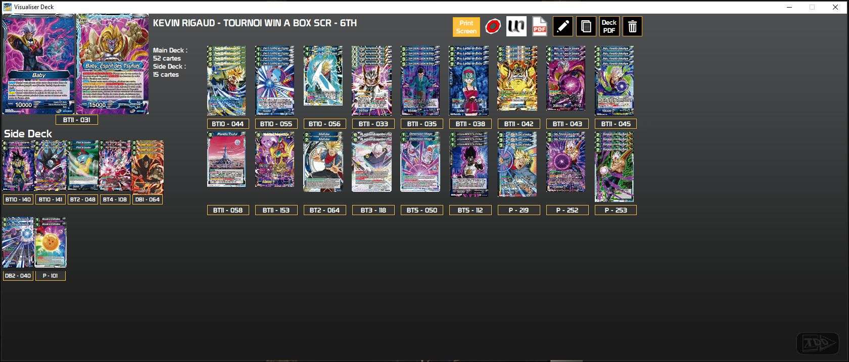 Decklist image · Kévin Rigaud