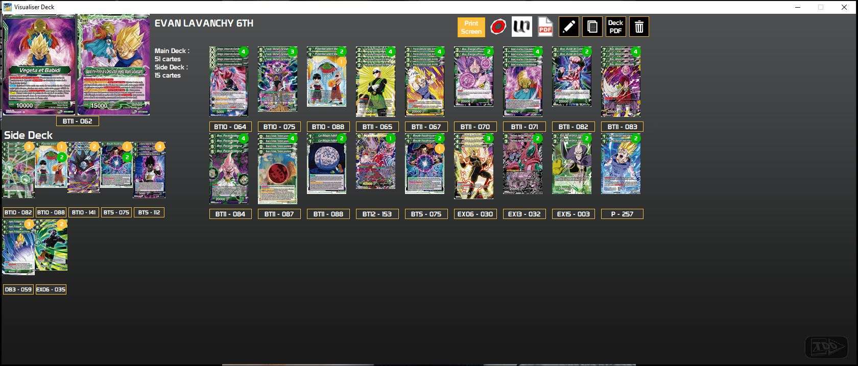 Decklist image · Evan Lavanchy