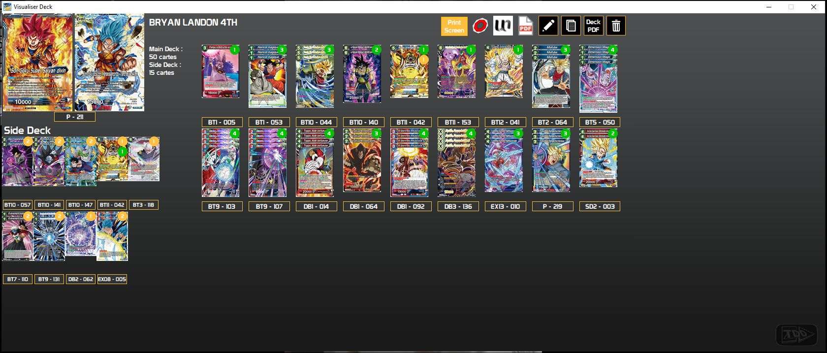 Decklist image · Bryan Landon