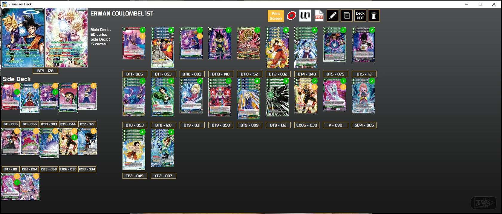 Decklist de Erwan Coulombel