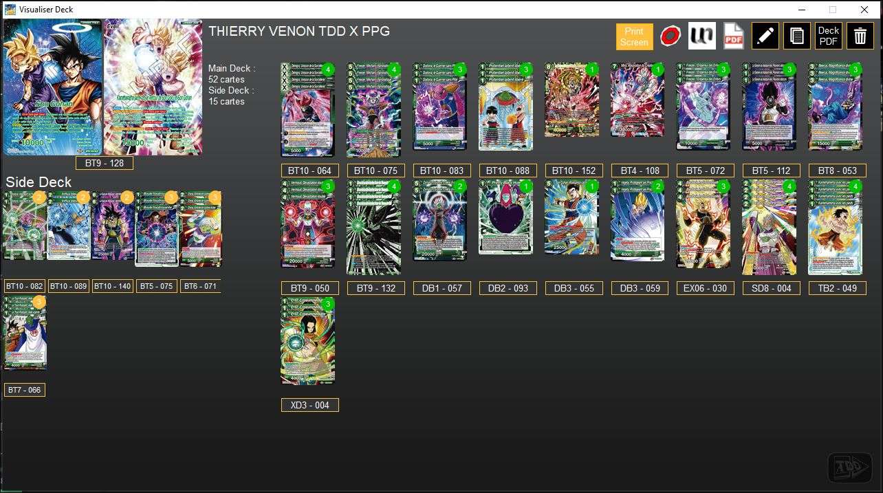 Decklist de Thierry Venon