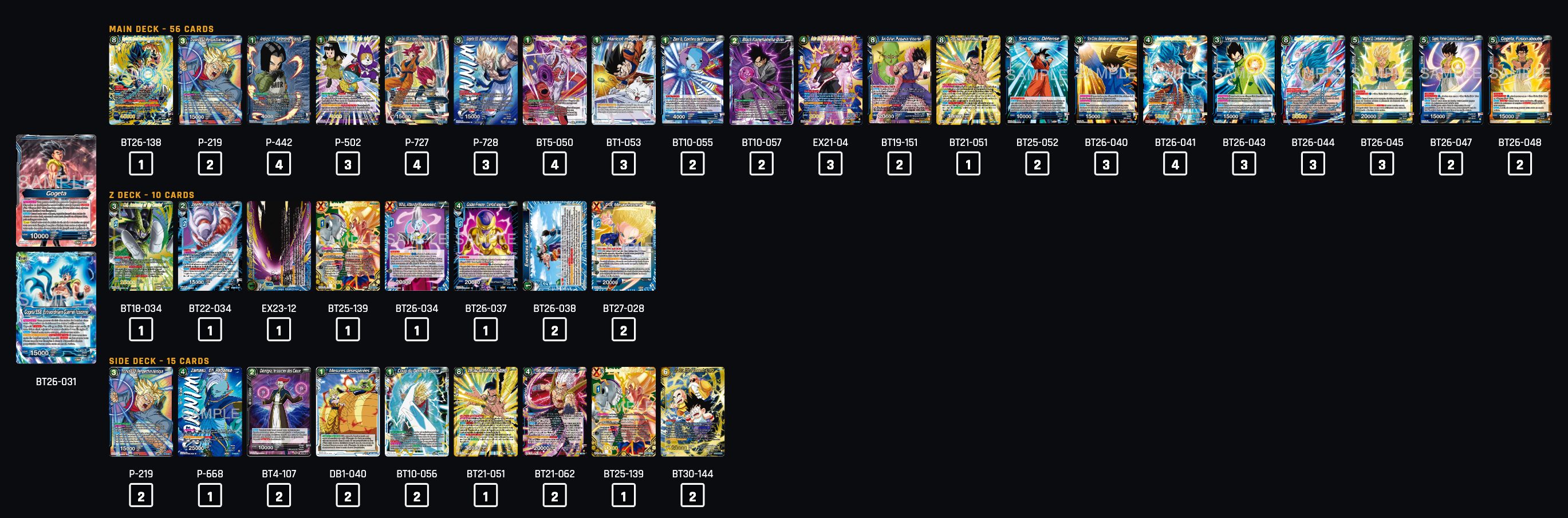 Decklist de Nic