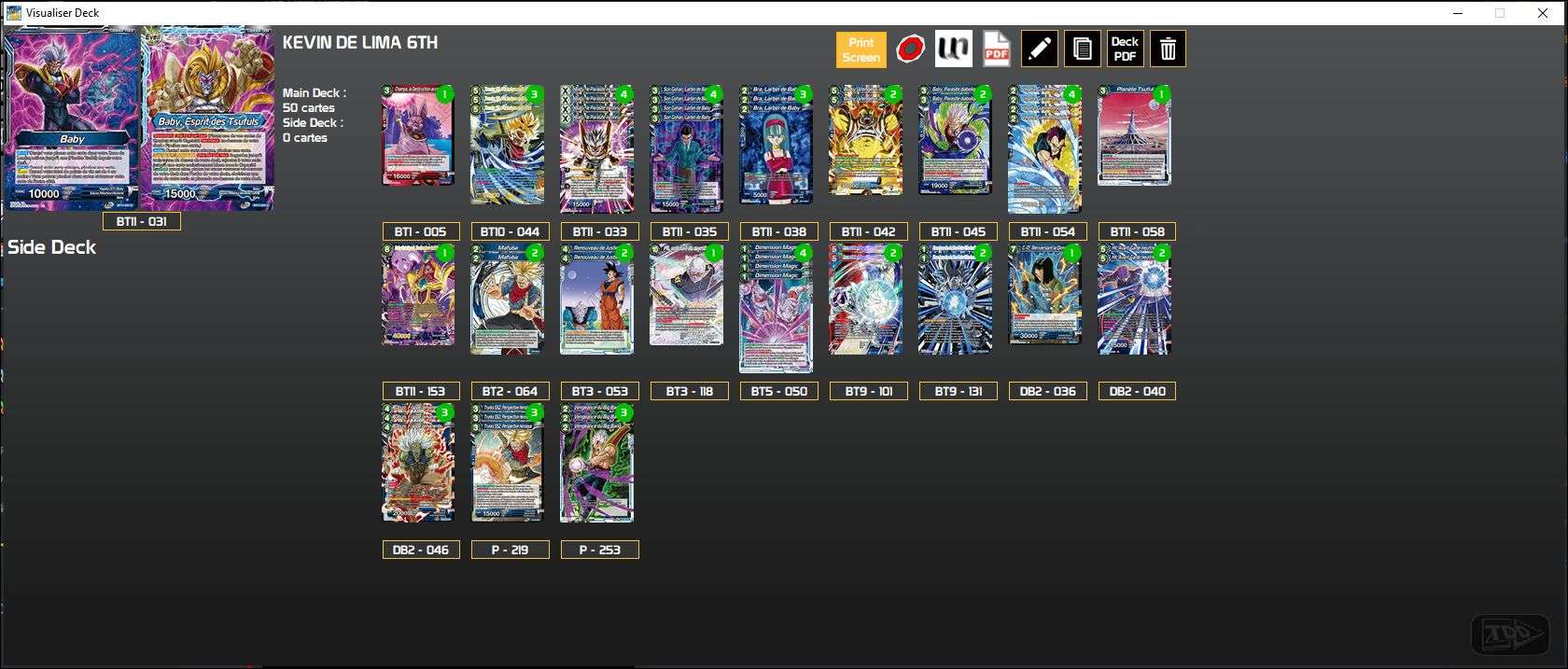 Decklist image · Kevin De Lima