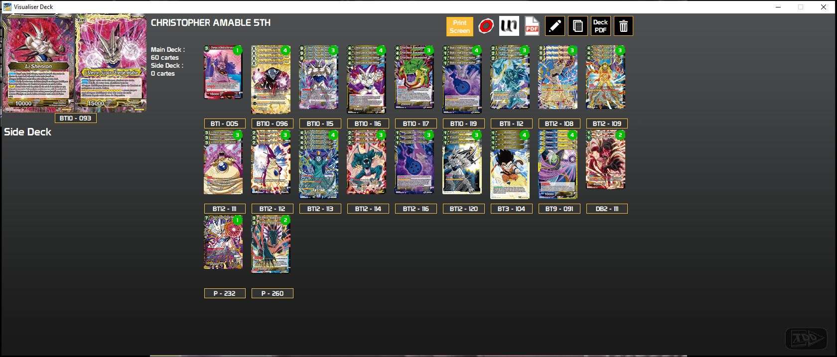 Decklist image · Christopher Amable