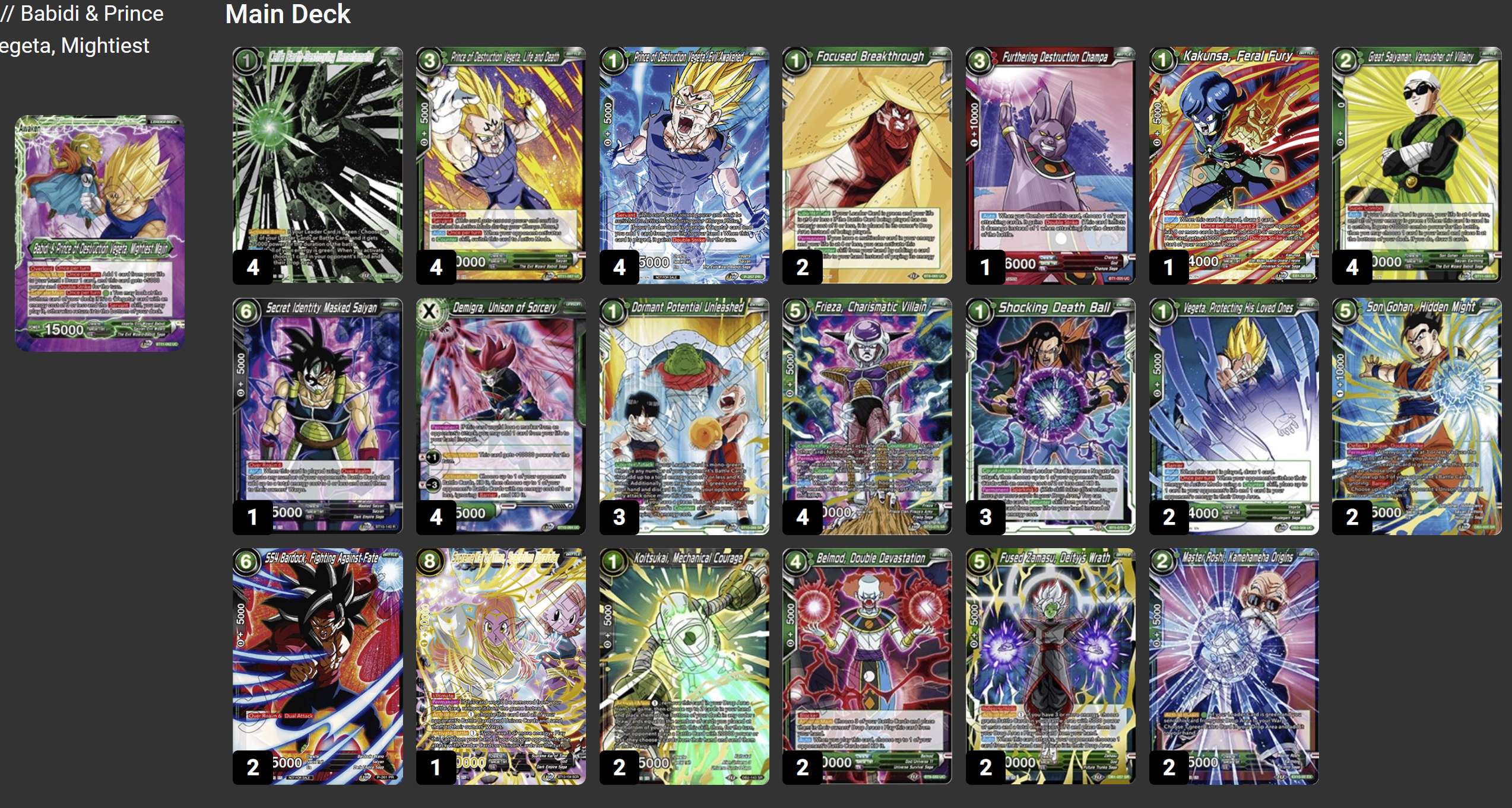 Decklist image · Michael Cooper