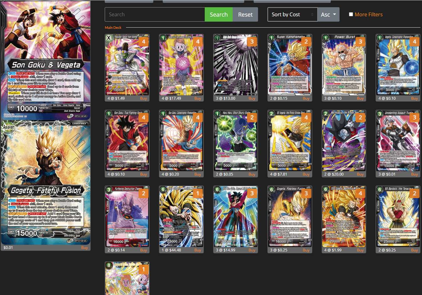 Decklist de Chris Vera
