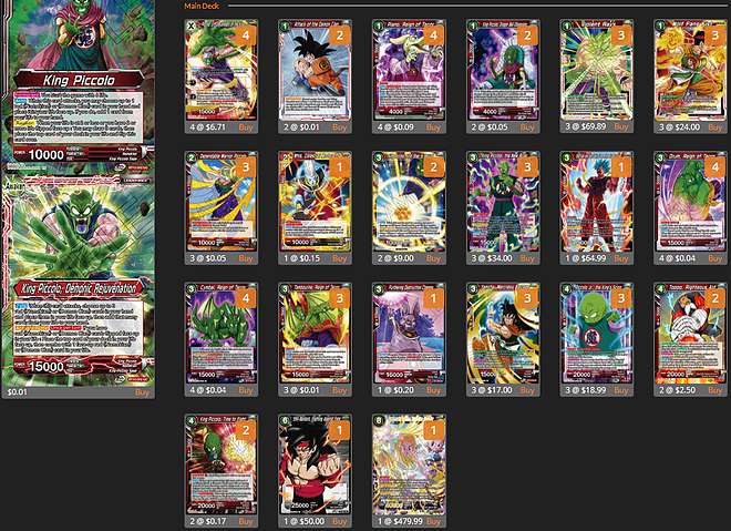 Decklist de Michael Cano