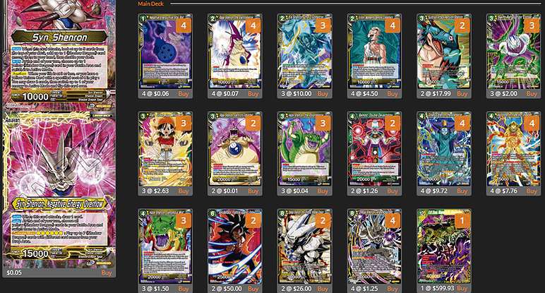 Decklist de Josh Budy