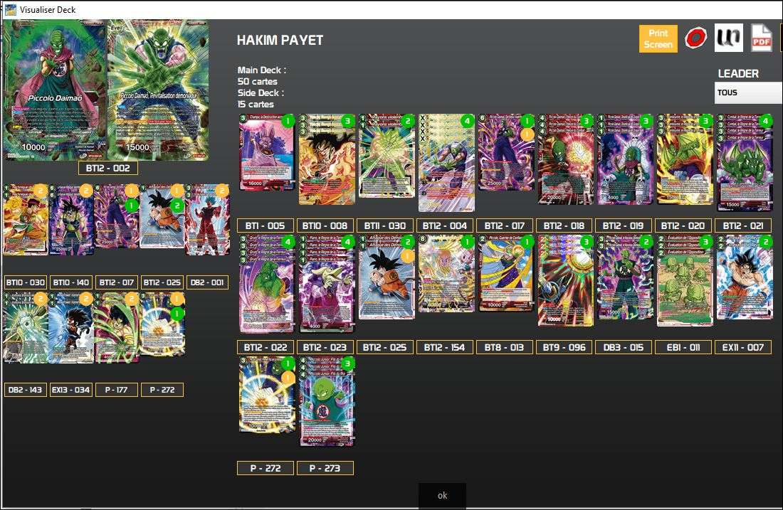 Decklist de Hakim Payet