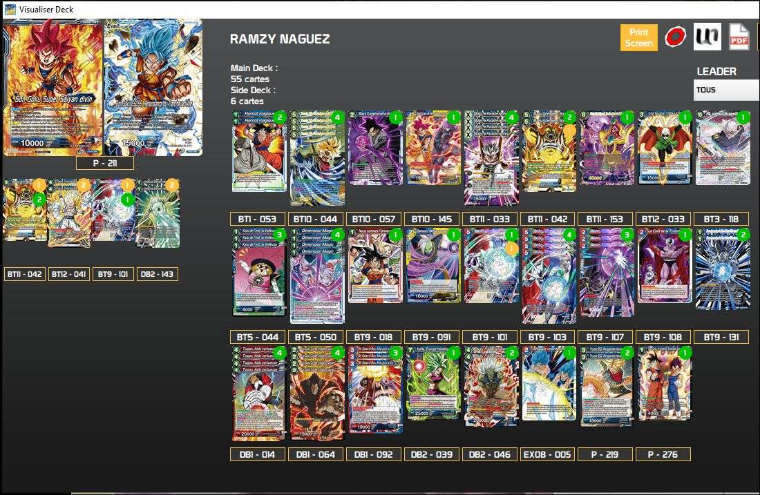 Decklist de Ramzy Naguez