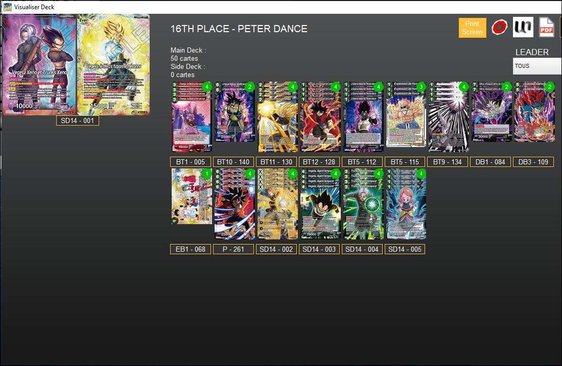 Decklist image · Peter Dance