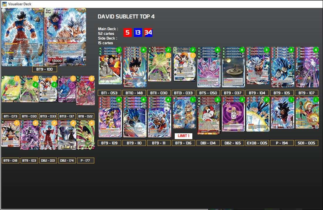 Decklist de David Sublett