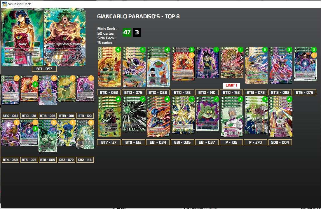 Decklist image · Giancarlo Paradiso