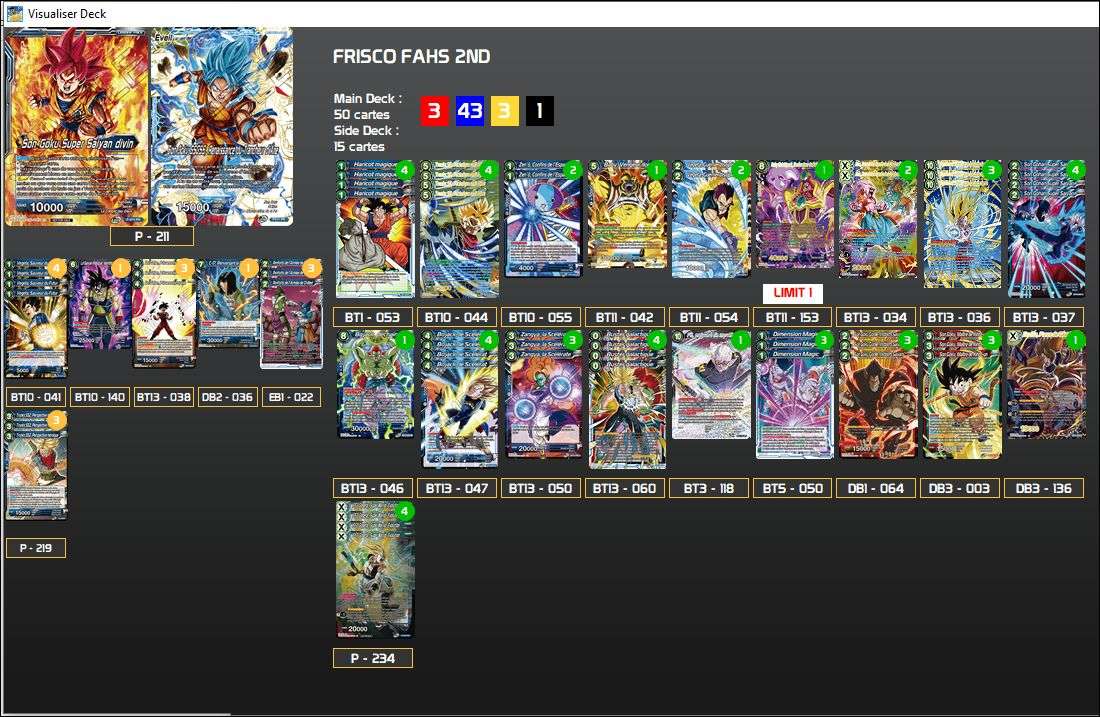 Decklist de Frisco Fahs