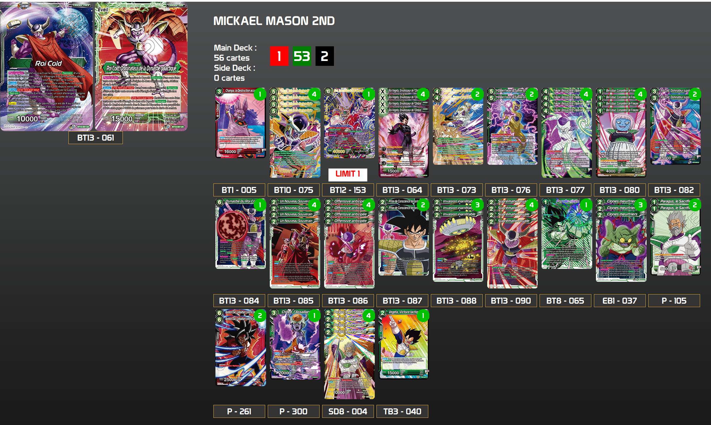 Decklist image · Mickaël Mason