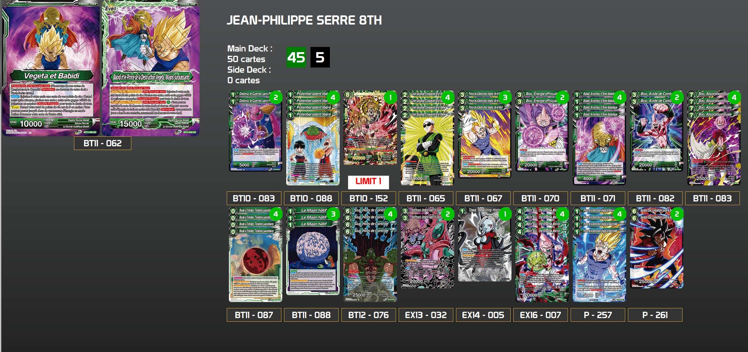 Decklist image · Jean-Philippe Serre