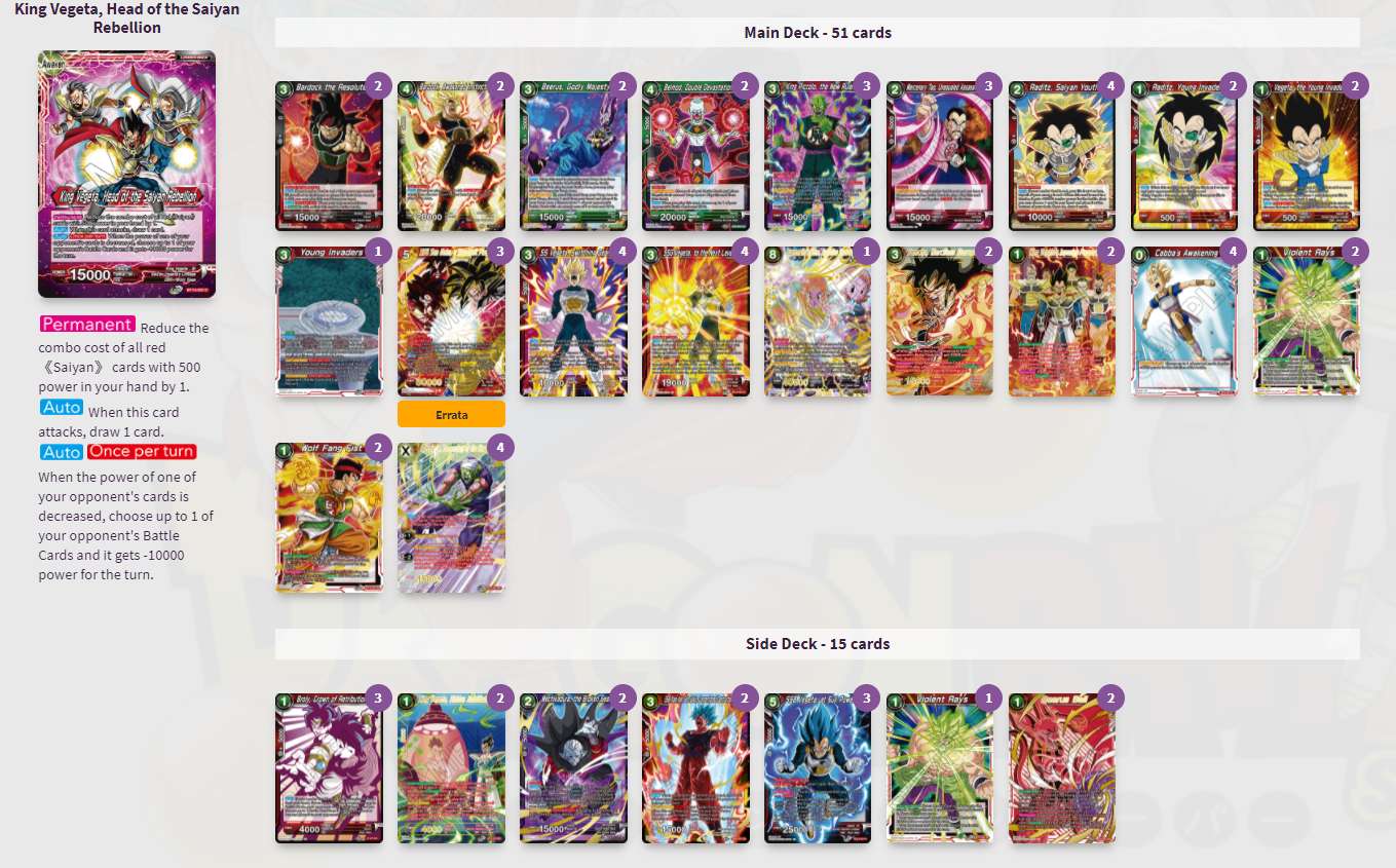 Decklist de Philip Tarpini