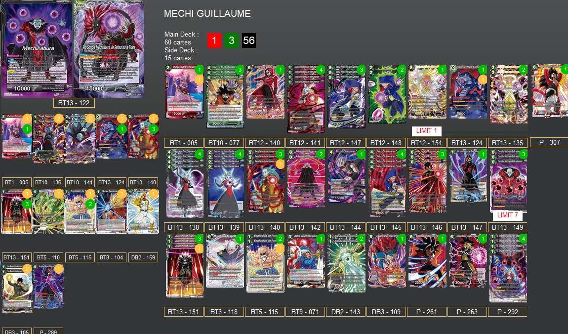 Decklist de Guillaume Plichard