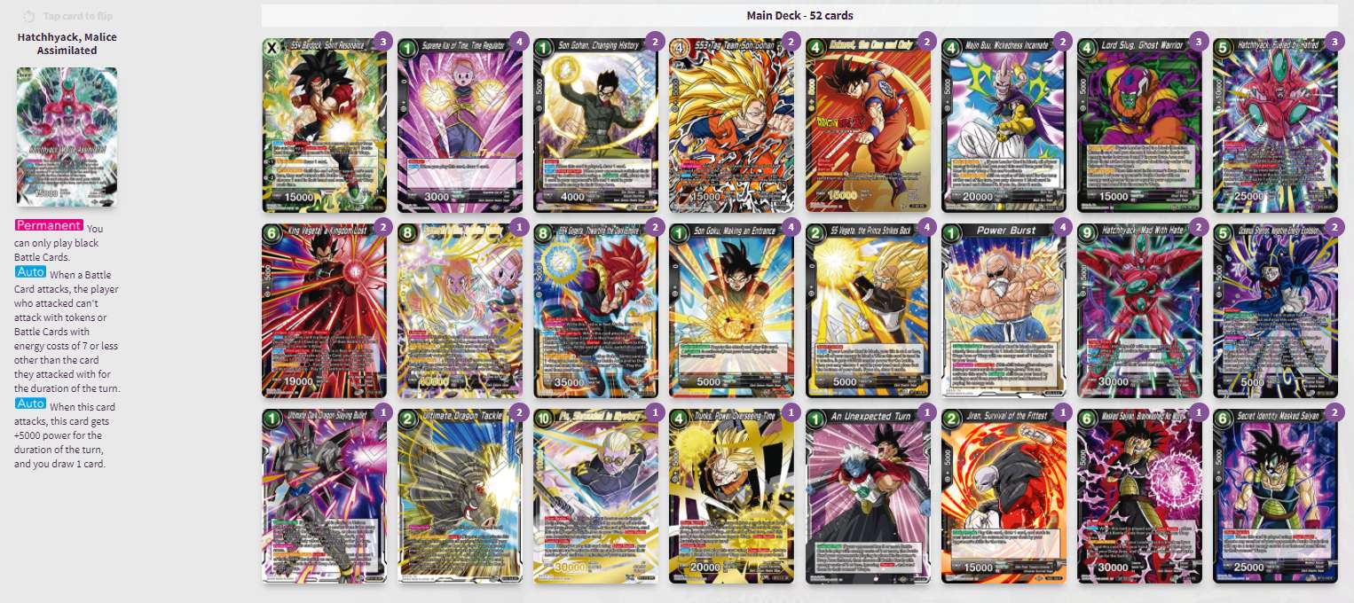 Decklist image · Seraphim Zhang