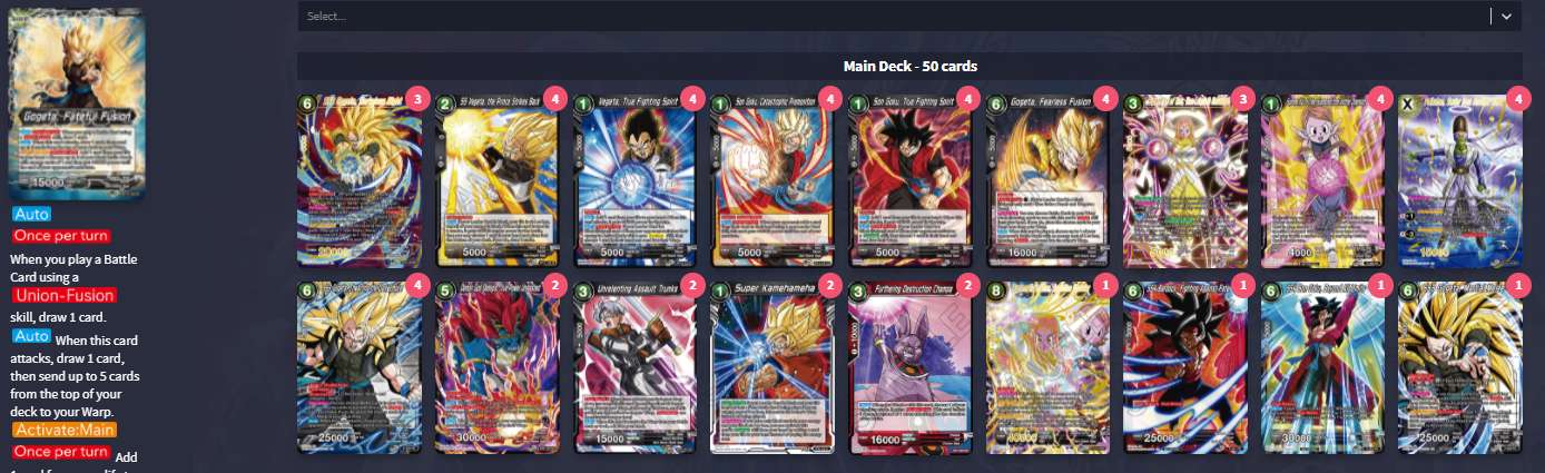 Decklist de Hassan Mohaideen