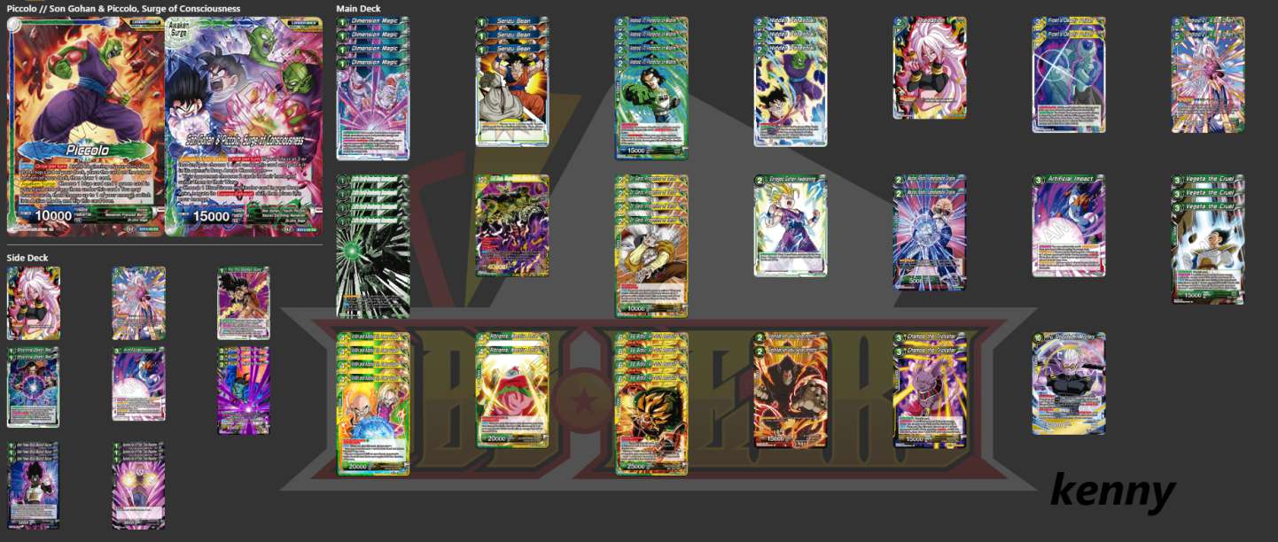 Decklist de Kenny Minolien