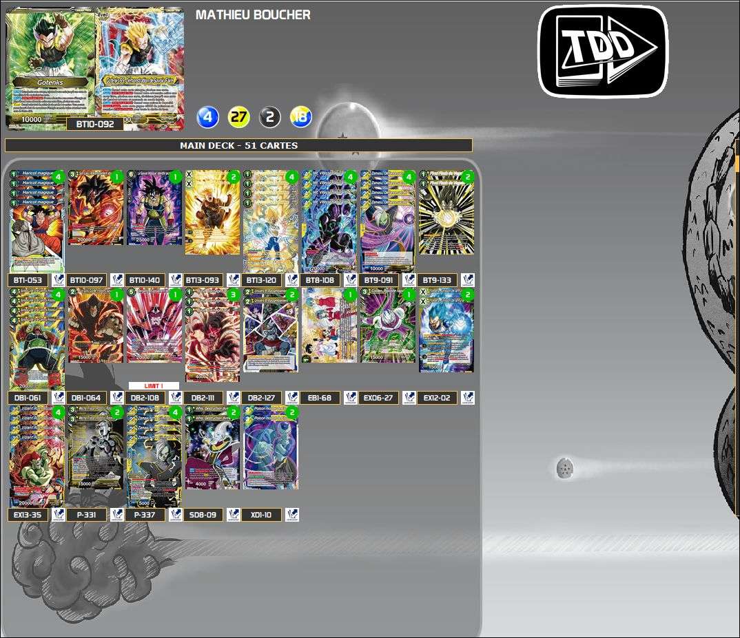 Decklist de Mathieu Boucher