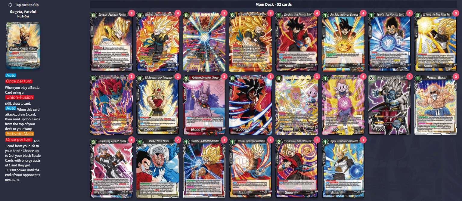 Decklist de Keith Nahwegahbow