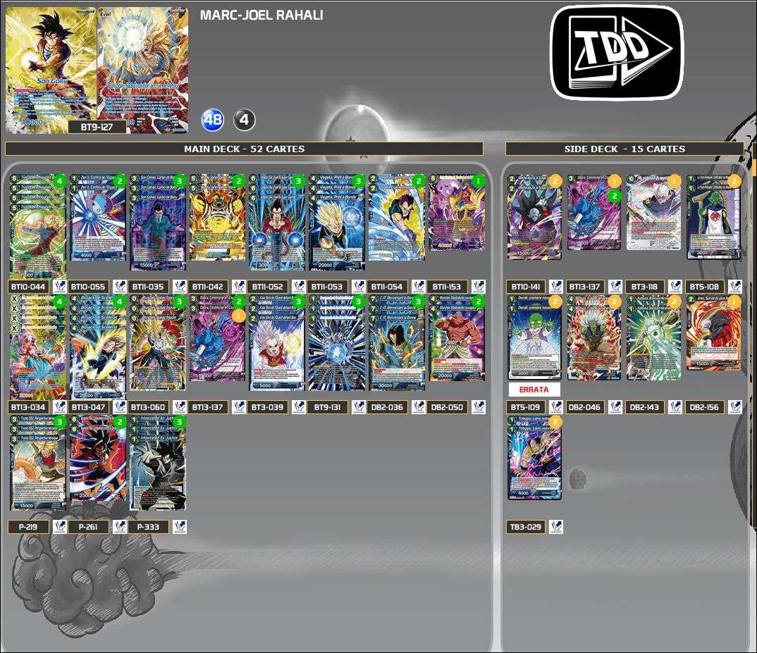 Decklist image · Marc-Joël Rahali