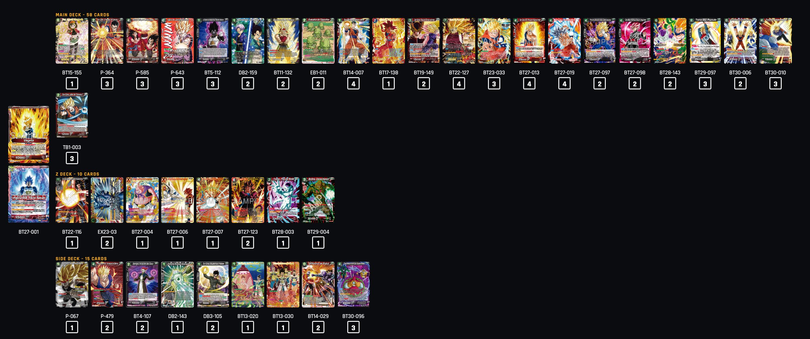 Decklist de Ivan Gamera