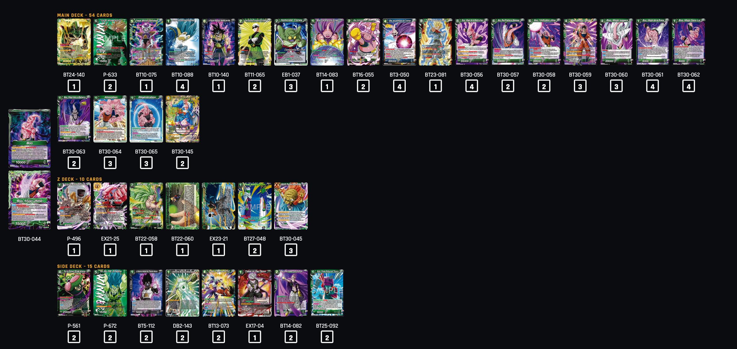 Decklist de Adam Miller