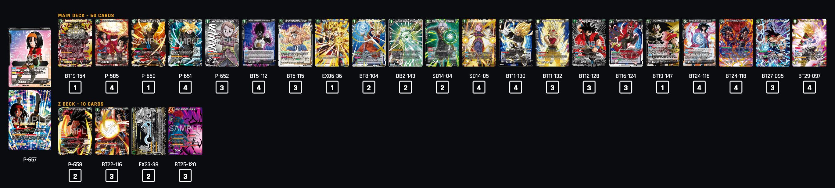 Decklist de Danio